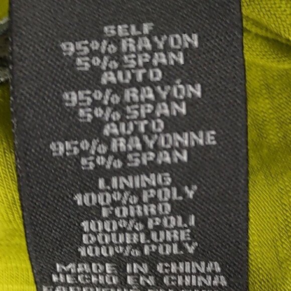 Vince Camuto Lime Green Neon Sleeveless Dress Size Medium - Picture 8 of 9